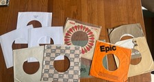 Lot Of 10 7 Inch Record Sleeves - 3 New, Others In Various Condition No Vinyl 