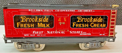MTH 10-2237 BROOKSIDE LECHE FRESCA Calibre Estándar Hojalata 214R Reefer 10-2237 EX | Zustand: Used
