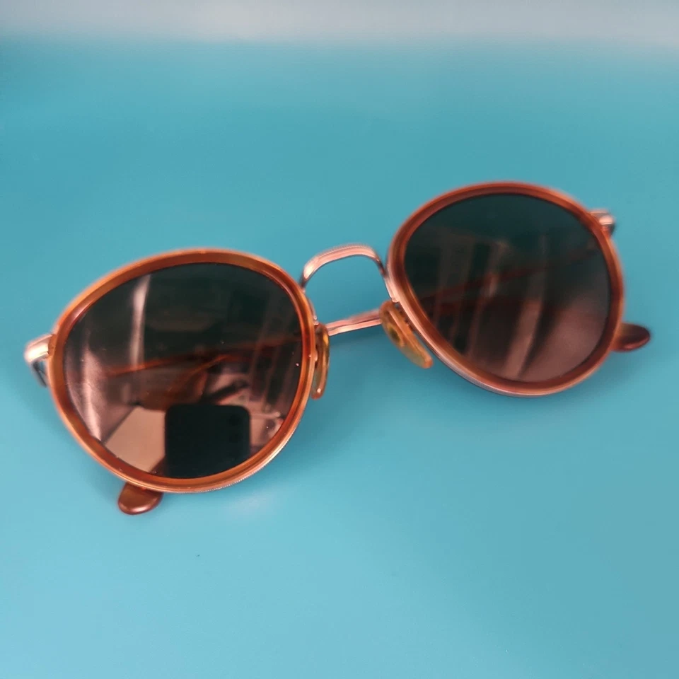 Vintage Giorgio Armani Tortoise Sunglasses 1980s 1990s-No Scratches. "GA" - Image 4 of 4