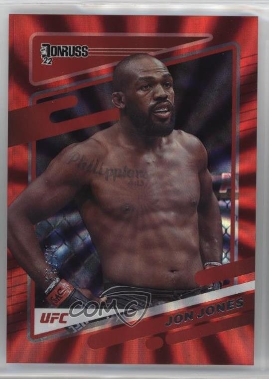 2022 Donruss UFC Holo Red Laser 69/75 Jon Jones #12 2q0