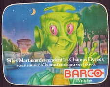 Autocollant " Barco " TV couleur