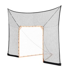 Uimoso 12x9 ft Hockey Lacrosse Backstop Net for Training and Extended Coverage