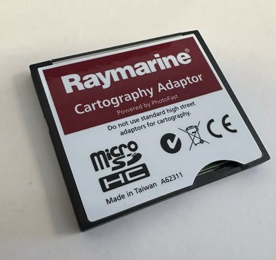 Raymarine A62311 MicroSD auf CF Kartographie Kartenadapter Navionics E80 E120...