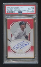 PSA 10 GLEYBER TORRES 2020 TOPPS DEFINITIVE COLLECTION GOLD FRAME AUTOGRAPH  HOT