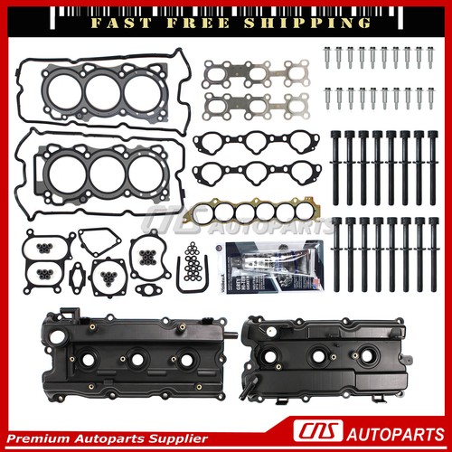 Head Gasket Set Bolts Valve Cover For 0207 NISSAN INFINITI 3.5L V6