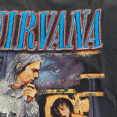 Vintage Nirvana Kurt Cobain print Mexico bootleg T-shirt M | eBay Vintage Nirvana Kurt Cobain print Mexico bootleg T-shirt M | eBay