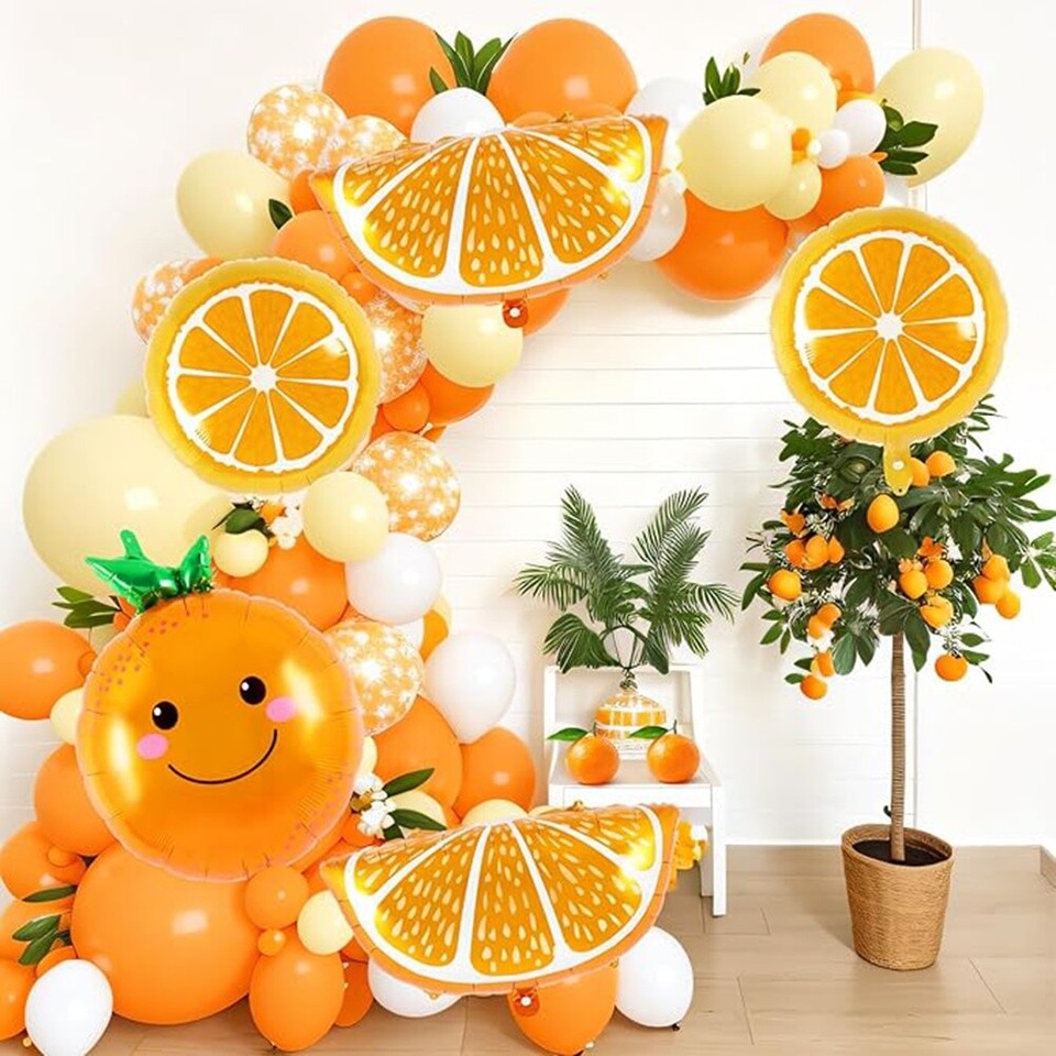 Orange Fruit Balloon Lovely Orange Foil Balloon Fruit Film Balloon