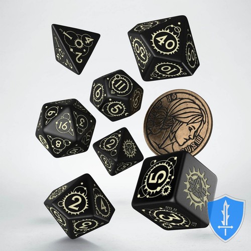 Q-Workshop The Witcher Ciri - The Zireael Dice Set (8) D&D RPG - Picture 2 of 2