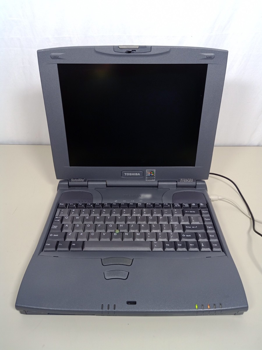 Vintage Toshiba Satellite 2105CDS Laptop Windows 98 MS-DOS 4GB HDD