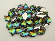 40 8 x 5 mm Czech Glass Gemduo Beads: Backlit - Utopia