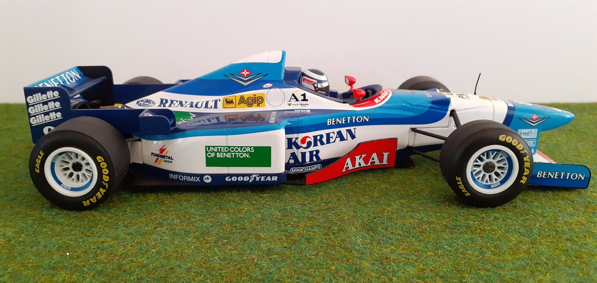 Modèle Réduit F1 Benetton Renault - Pilote G. Berger - Minichamps 1:18 - Neuf