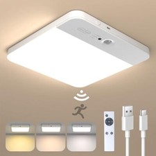 Rechargeable Motion Sensor Ceiling Light with Remote - Wireless Ceiling