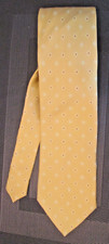 Firenze Mens Italian 100% Silk Tie Yellow