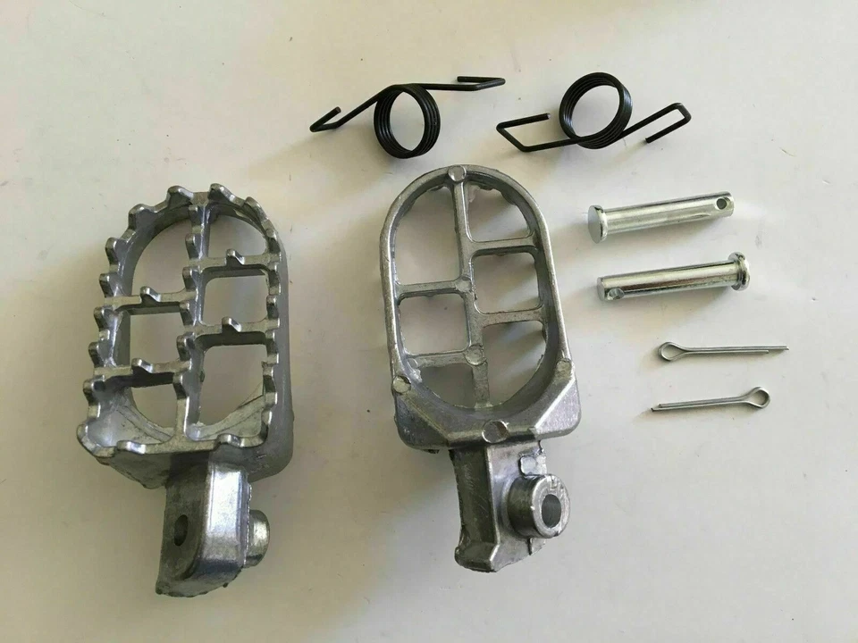 Clavijas plateadas para moto de cross Honda XR100R XR100 XR80R XR80 XR75 XR50R   Foto 2 de 3