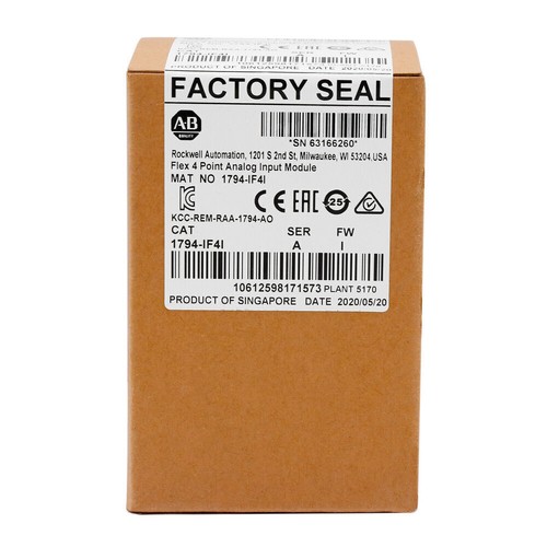 New Factory Sealed AB 1794-IF4I 1794IF4I SER A Flex 4 Point Analog Input Module - Picture 3 of 6