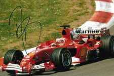 Rubens Barichello "Ferrari" autograph signed 20x30 cm picture