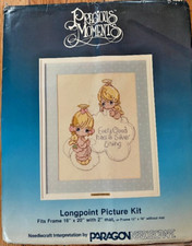 VTG Paragon Needlecraft Kit Precious Moments No 1097 "Every Cloud Silver Lining"