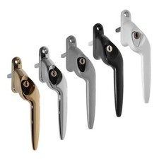 Yale UPVC Window Handle Cranked Double Glazing Universal Key Locking Left Right