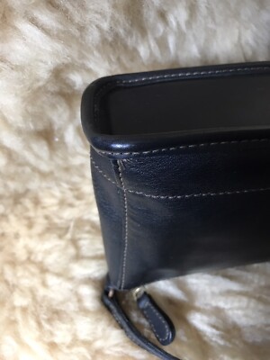 バッグ VINTAGE COACH ACCESSORY POUCH BLACK Super Beautiful Item Old Coach 9311 Handbag Pouch Black Made In