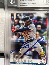 Ronald Acuna Jr. Braves Auto 2019 Topps All Star Game Factory Set #1 BAS COA