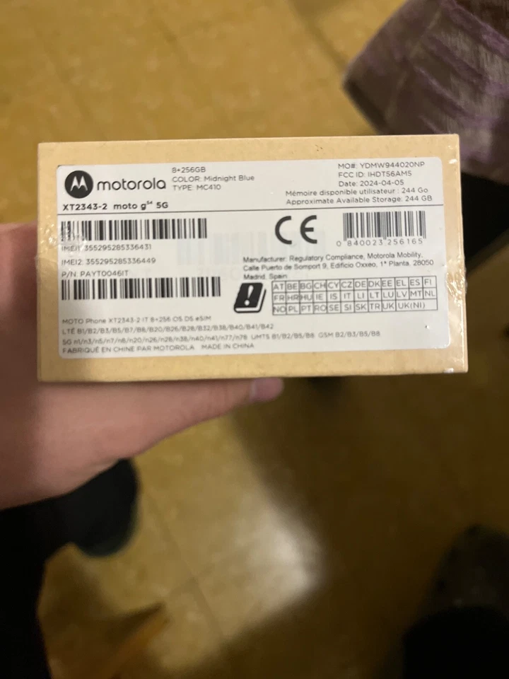 Motorola moto g⁴⁰ 5G - 256GB Midnight Blue - Nuovo e Sigillato - Immagine 2 di 3