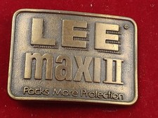 LEE MAXI II "Packs More" Bronze Belt Buckle, Fits 1.50" Belt w/ FREE Gift Box