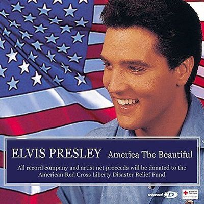 America the Beautiful single Elvis Presley CD, ART, TRACK no case FREE SHIP USA