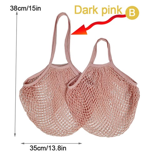 Reusable Grocery Produce Bags Cotton Mesh String Net Tote Bag Fruit Vegetable-mx - Photo 37/38