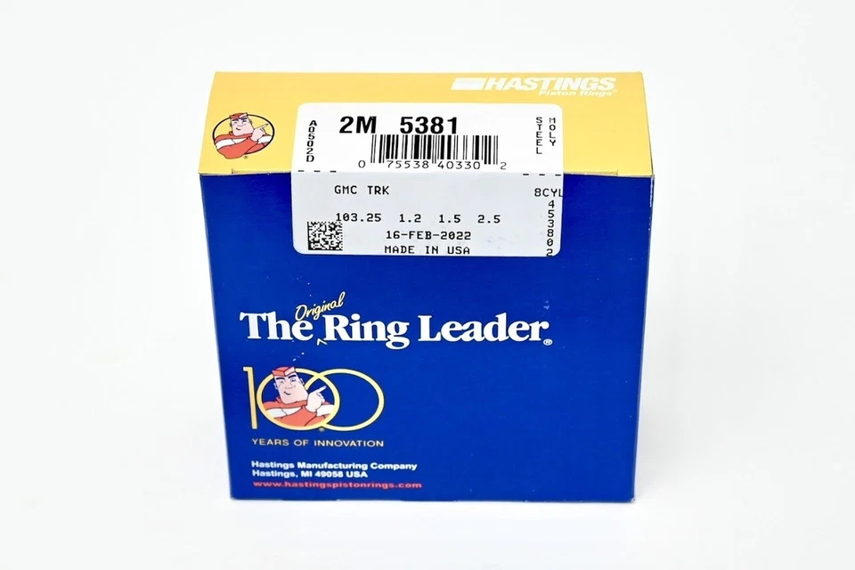 Juego de anillos Hastings 2M5381 6,2 L Gen V LT1 L86 L87 2014-2021 tamaño estándar anillos Foto 2 de 4
