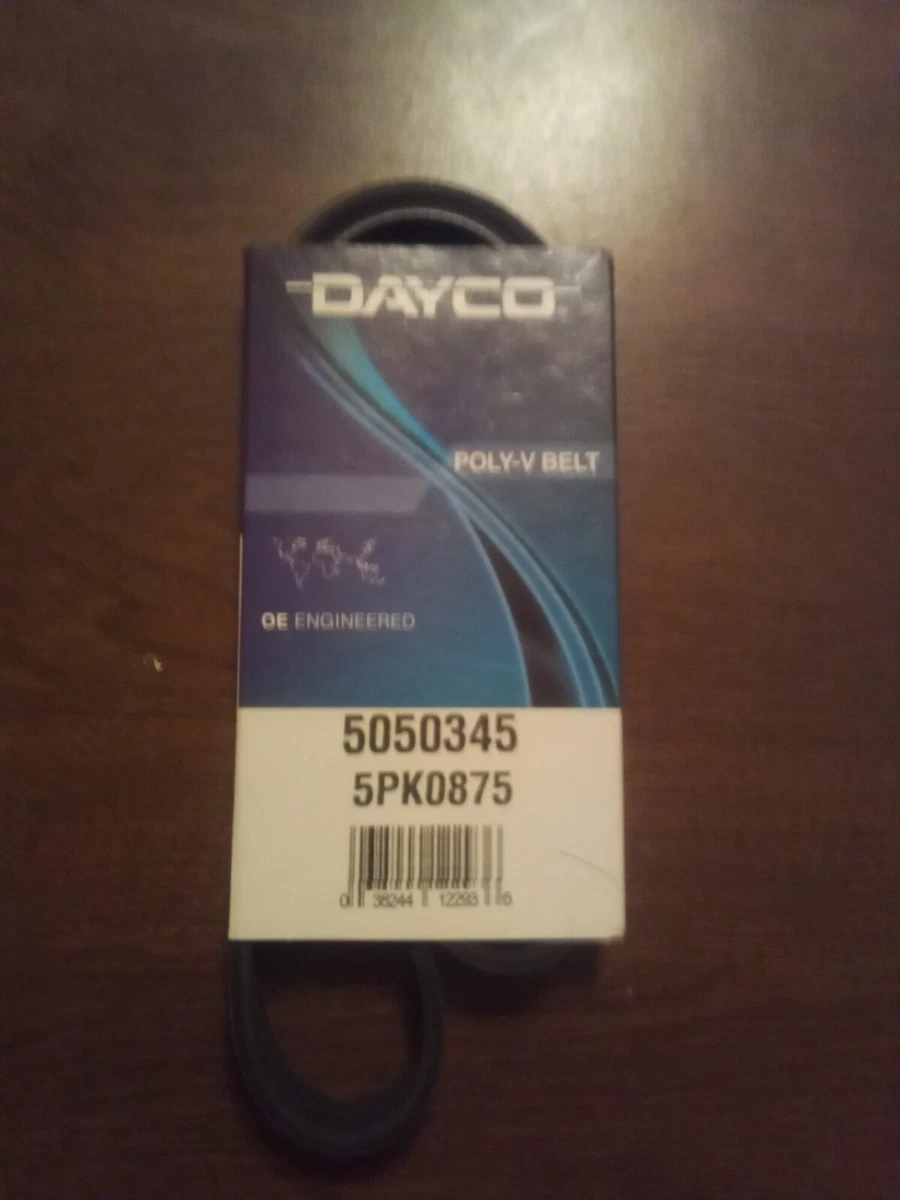 5050345 / 5PK0875 Dayco Poly-V Serpentine Belt 5 Rib 34.5