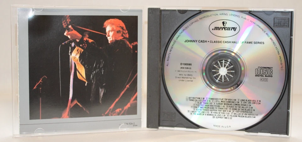 Classic Cash: Hall of Fame Series by Johnny Cash (CD, Oct-1988, Mercury) - Image 3 of 3
