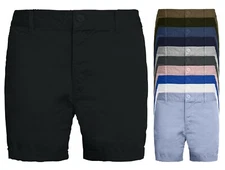 New Mens Chino Stretch Shorts Cotton Cargo Combat Casual Designer Half Pant 