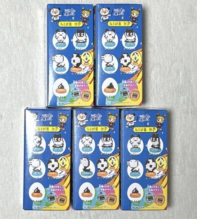 Tamagotchi PoppeDot Collection 1 Set Of 5 Mametchi Masktchi New