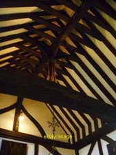Photo 6x4 Stoneacre [4] Otham The fine king post roof of the double heigh c2021