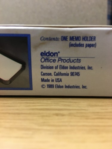 Vintage (1989) Eldon Memo Halter mit Memo Papier (Kitt) - NEU IN BOX - Bild 3 von 5