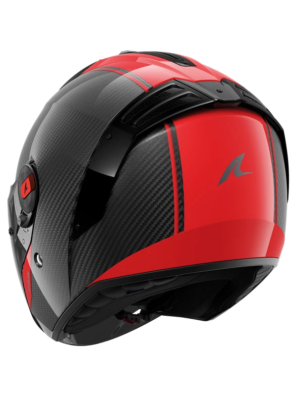 CASCO MOTO SHARK RS JET CARBON SKIN DRD ROSSO LUCIDO TAGLIA XS S M L XL XXL - Immagine 3 di 3
