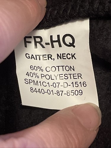 United States Military neck fleece Gaiters Lot 3 Black New - Picture 3 of 5