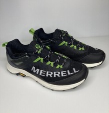 Merrell Mens MTL Long Sky Trail Running Shoes Black Lime Green Size 9