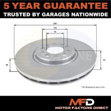 Fits Alfa Romeo Giulietta 159 Brera Spider 4C Jeep Cher� MFD Front Brake Disc #1