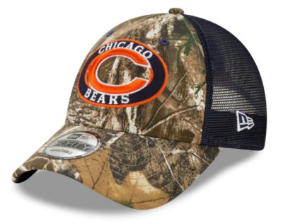 Chicago Bears Patched Realtree Trucker 9FORTY Adjustable Hat - Main Image