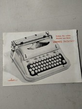 Original Hermes 3000 Typewriter Instruction Manual in German thumbnail