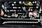 112g Vintage 925 Mixed Jewelry Ring 22 Pair Earrings 2 Bracelets Lot 18