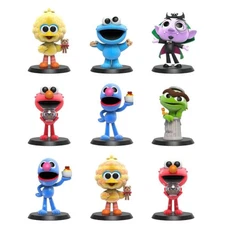 Sesame Street Furr Fwenz Flocked Figure Series Mighty Jaxx 4-Inch Mini-Figure