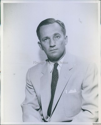 1956 Don Jones Office Portrait August 10 Historic Vintage Press Photo 8x10