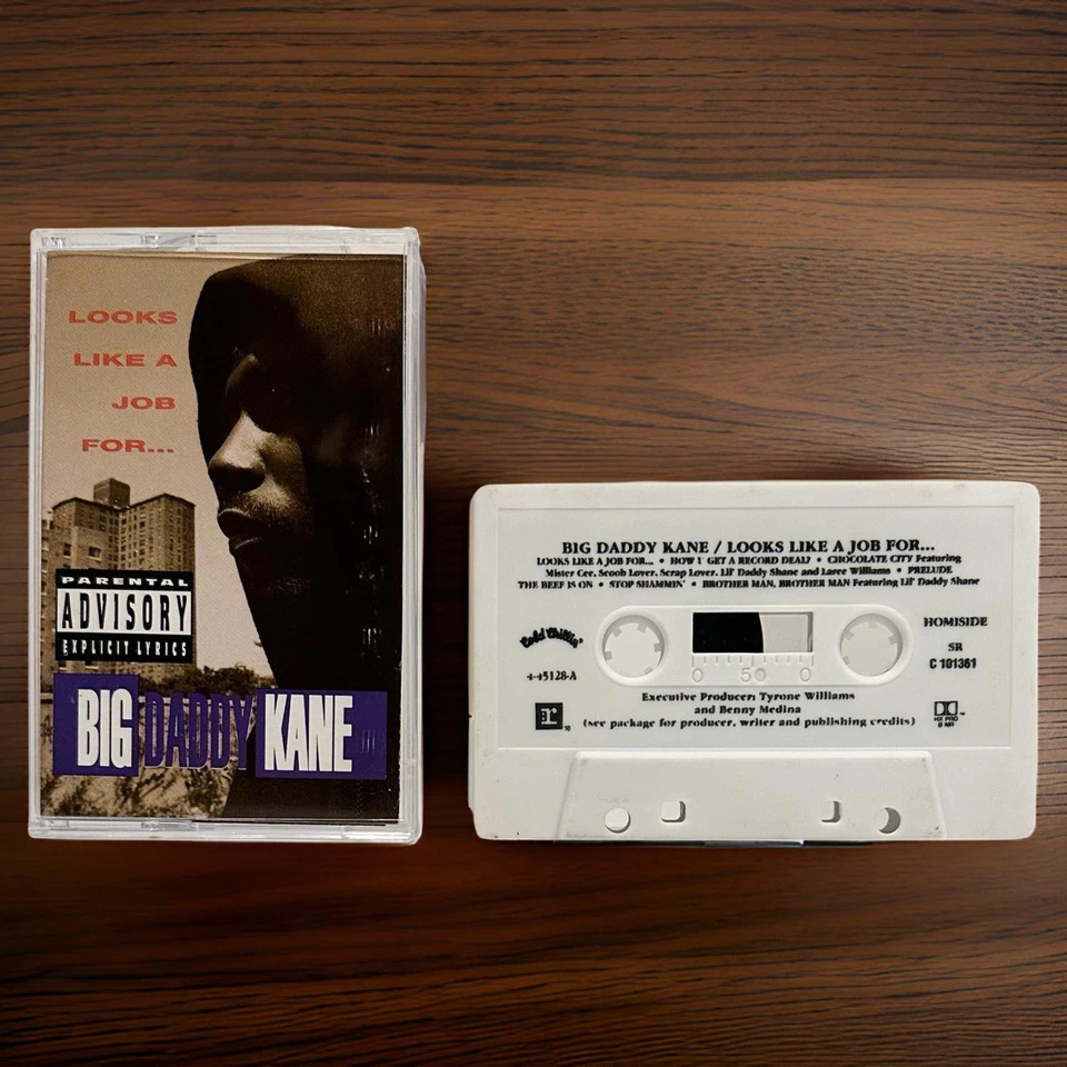 •BIG DADDY KANE - LOOKS LIKE A JOB FOR… ~1993 OG PRESSING~ (CASSETTE TAPE) (1) - Image 2 of 4
