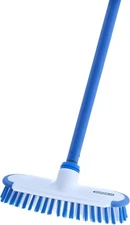 Deck Scrub Brush with Long Handle 48 Inches, Heavy Duty Stiff Bristles
