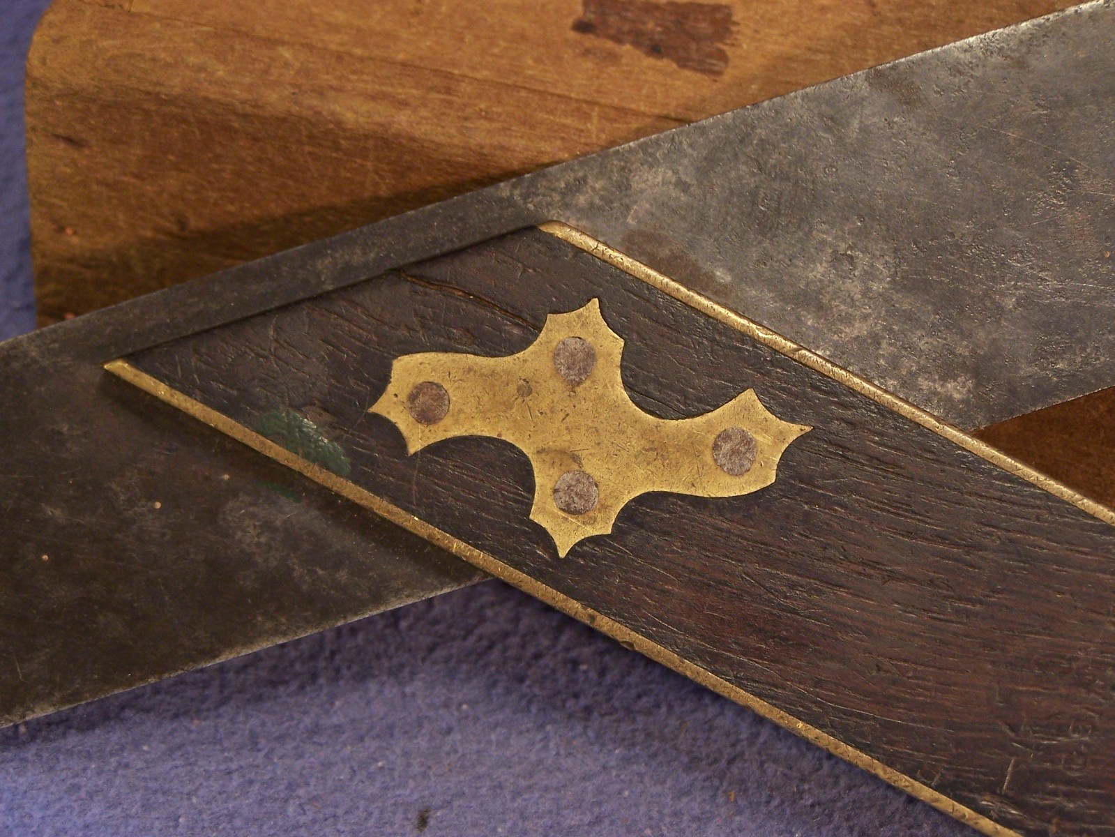 C. G. Siewers Cincinnati 10 inch Miter Square mitre square rosewood and brass