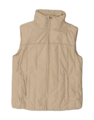 Esprit Damen wattierte Weste UK 10 Small beige Polyamid DM56