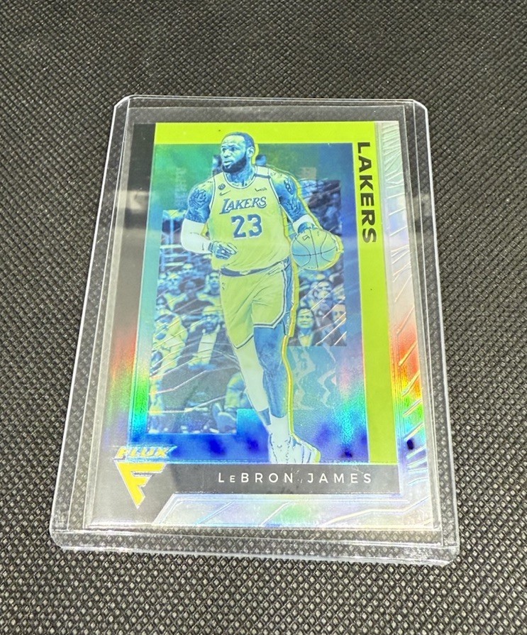 Panini Flux 2019-20 Prizm Silver LEBRON JAMES No. 591 Los Angeles Lakers 
