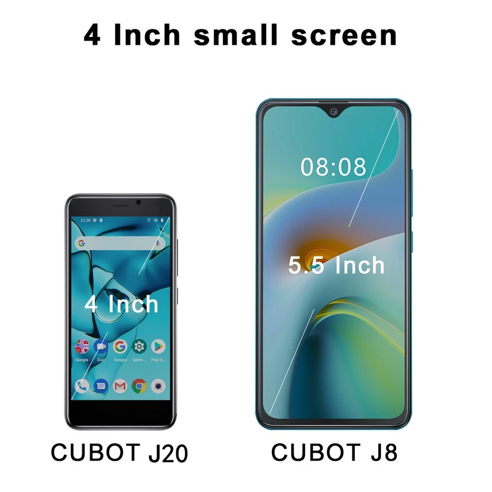 CUBOT 4'' MINI Handy J20 2GB+16GB Android 12 Smartphone 4G Dual Sim GPS 2350mAh - Bild 4 von 4
